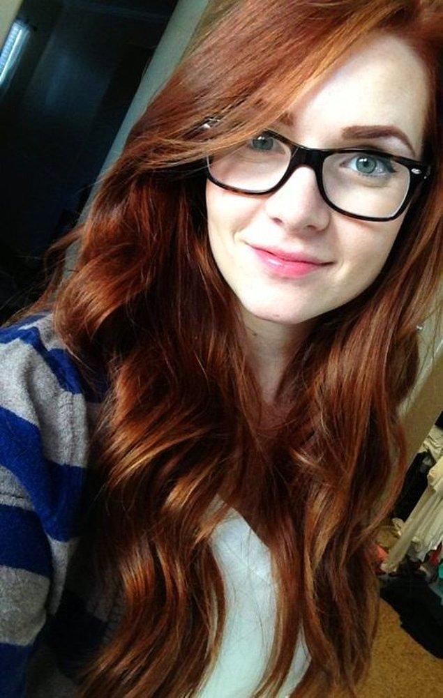 Redhead webcam glasses compilations