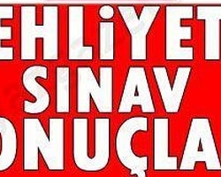 Ehliyet Sınavı Sonuçları Açıklandı