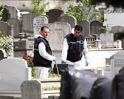 Polis Kozlu Mezarlığı'nda Bomba Arıyor