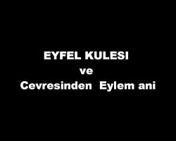 Şok! Eifel Kulesi'nde PKK ve Öcalan Pankartları! - VIDEO