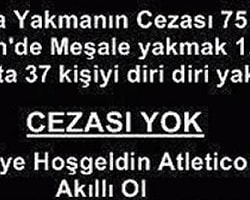 Çarşı'dan Atletico Madrid'e Afişle İkaz