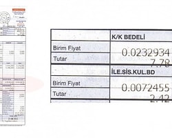 Elektrik Faturanızdaki k/k bedeline dikkat