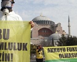 Sultanahmet meydanını 'şehir mezarlığına' çevirdiler