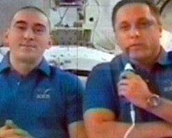Rus astronotlar uzaydan oylarını kullandı