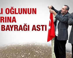 PKK'lı Oğlunun Mezarına Türk Bayrağı Astı