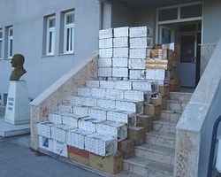 Yolcu Otobüsünde 11 Bin Paket Kaçak Sigara