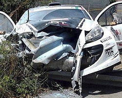 Rallide Korkunç Kaza