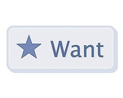 Facebook “Want” Düğmesini Test Ediyor