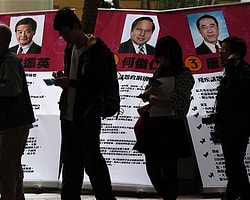 Hong Konglular Sandık Başında