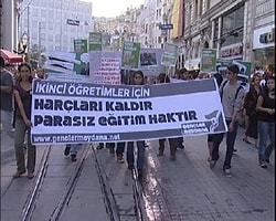İkinci Öğretim Harçları Protesto Edildi