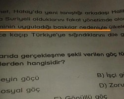 Lise Sınavında Tartışılacak Suriye Sorusu