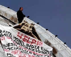 Vatikan'da AB Protestosu