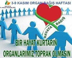 3-9 Kasım Organ Bağış Haftası