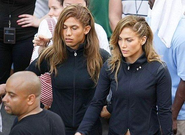 6. Jennifer Lopez ve dublörü (evet bir erkek)