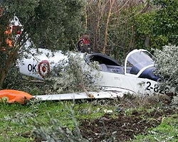 Antalya'da uçak düştü