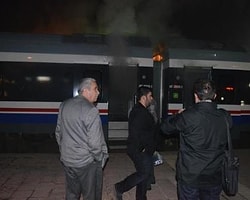 Hızlı Trende Yangın Paniği