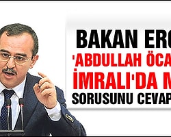 Bakan Ergin'den İmralı Açıklaması