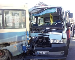 Yarışan Minibüsler Dehşet Saçtı