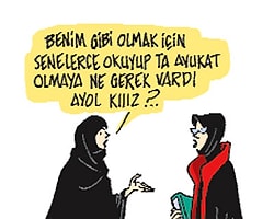 Milliyet'te Tepki Çeken Başörtüsü Karikatürü