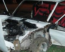 Önce Kazada Yaralandı Sonra Dayak Yedi