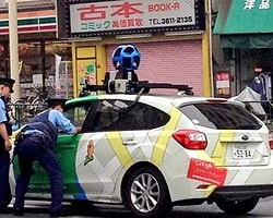 Japon Polis Google'ın Aracını Durdurdu