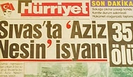 2 Temmuz 1993'teki Madımak Faciası Sonrası Türk Basınından Manşetler ve Yazılar
