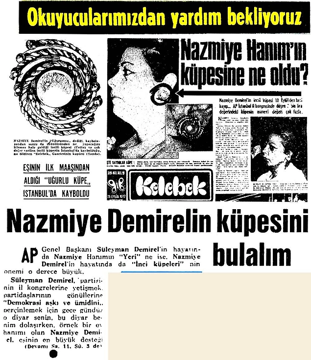 Herkes Nazmiye Demirel'in küpesi için seferber olsun!