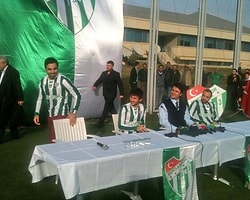 Bursaspor'dan 3 İmza Birden!
