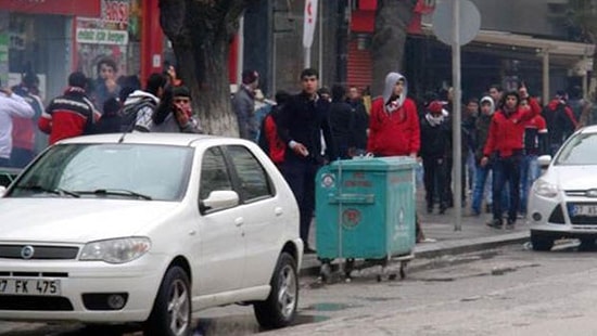 Gaziantep'de Taşlı Sopalı Kavga