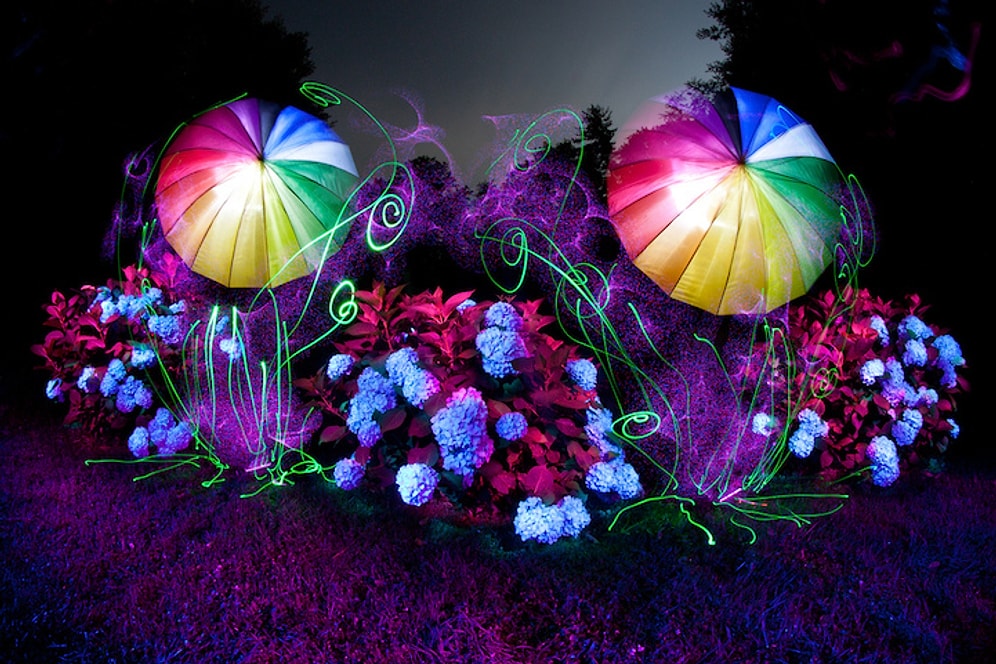 21 Gerçek Dışı Fotoğrafla Işın Boyama Sanatı