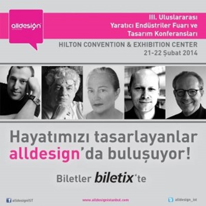 Alldesign Tasarım Dünyası 21-22 Şubat 2014'te Buluşuyor