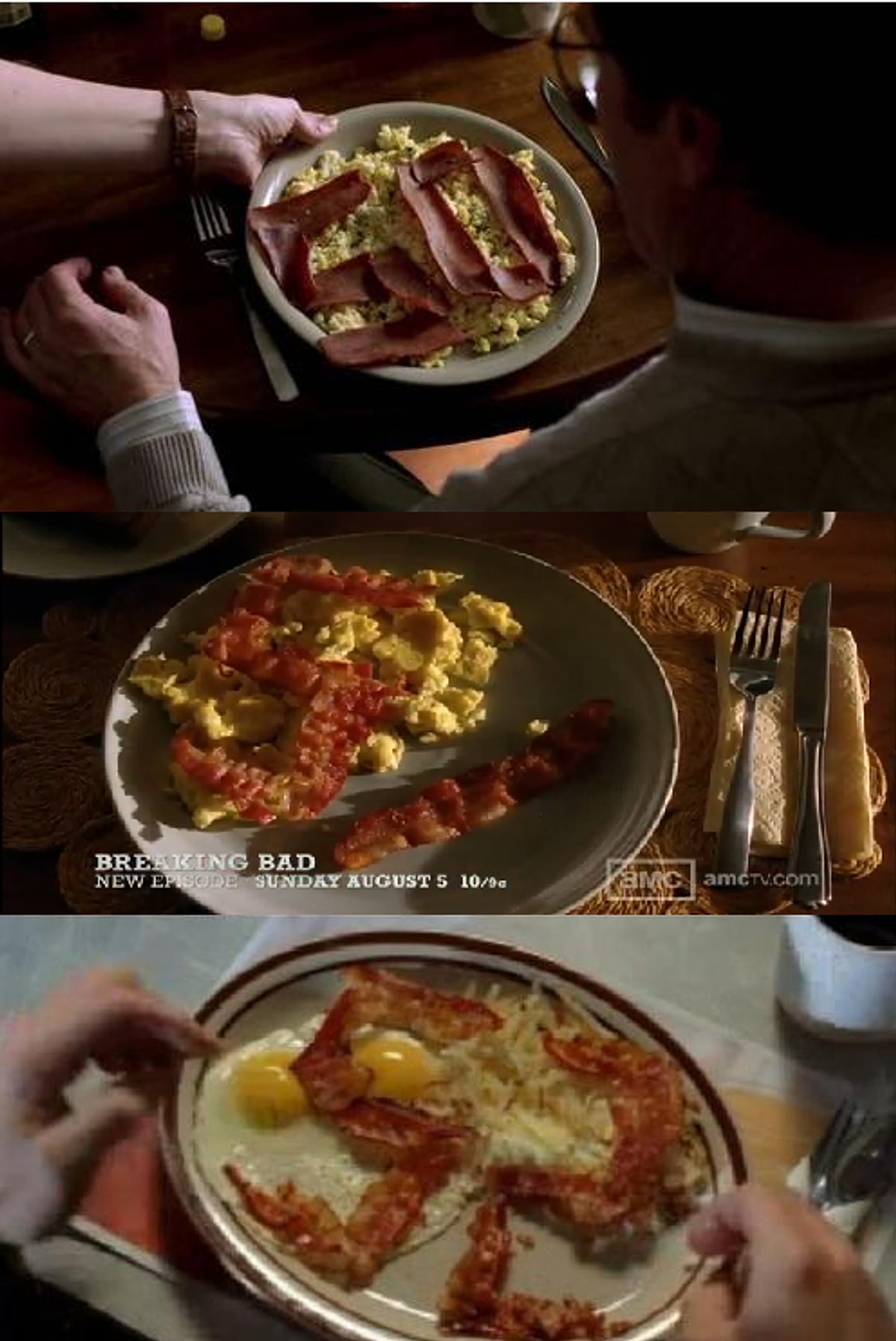 Sam usually has bacon for breakfast. Sam usually has bacon for breakfast