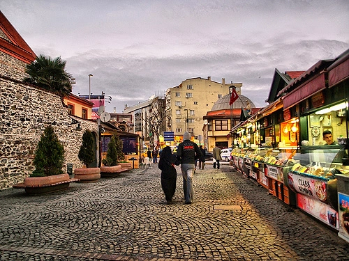 Ortaköy'de kumpir yemek
