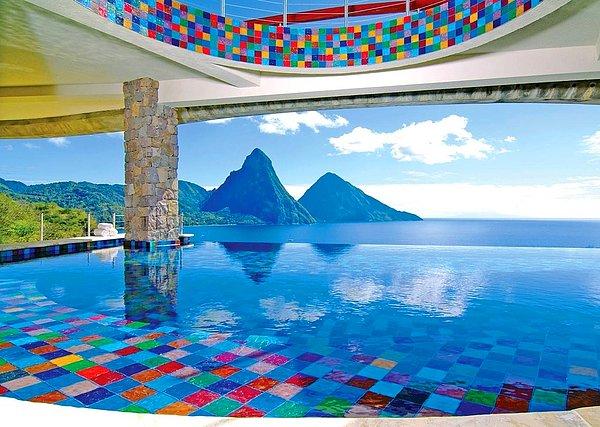 30. Jade Mountain Resort - St. Lucia