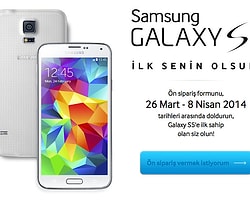Samsung Galaxy S5 Ön Satışa Çıktı