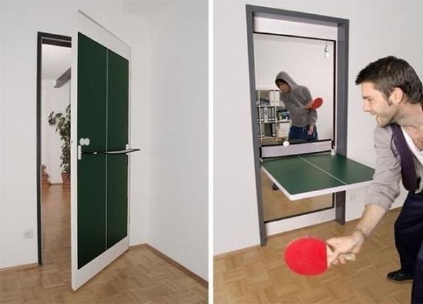 Hem kapı hem masa tenisi