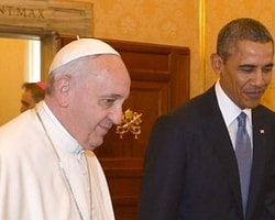 Obama ve Papa İlk Kez Bir Araya Geldi
