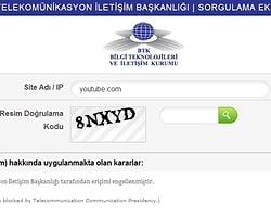 YouTube Erişimi Engellendi