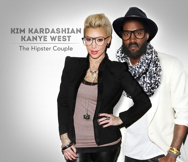 4. Kim Kardashian & Kanye West
