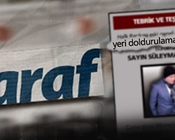 Taraf'tan Süleyman Aslan İçin Tebrik ve Teşekkür İlanı