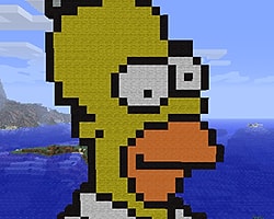 Simpsons'dan Minecraftlı Jenerik