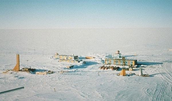 11. En soğuk yer - Vostok İstasyonu, Antarktika