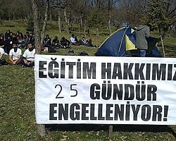 Öğrenciler Tedbir Kararına Karşı Açlık Grevinde