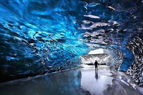 2. Skaftafell Buz Mağarası, İzlanda