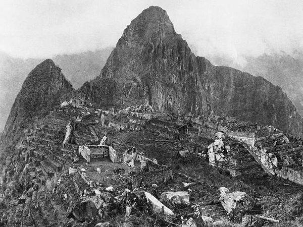 22. Machu Pichu’nun 1912′de keşfedildikten sonra çekilen ilk fotoğrafı