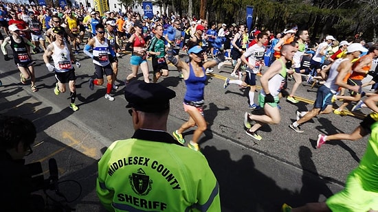 Boston Maratonu'nda Yoğun Güvenlik