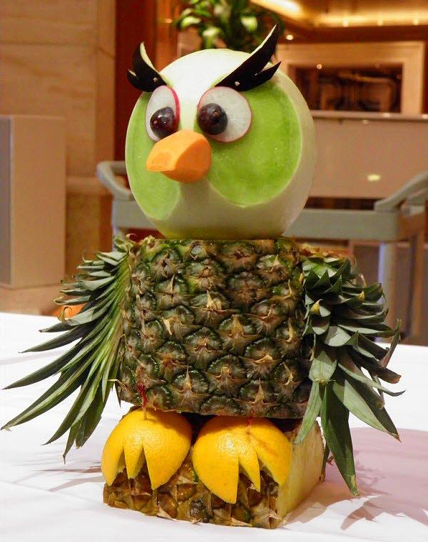 Ananas Kivi ve Portakaldan Angry Birds
