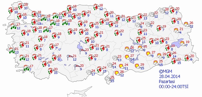 Meteoroloji'den Kuvvetli Yağış Uyarısı