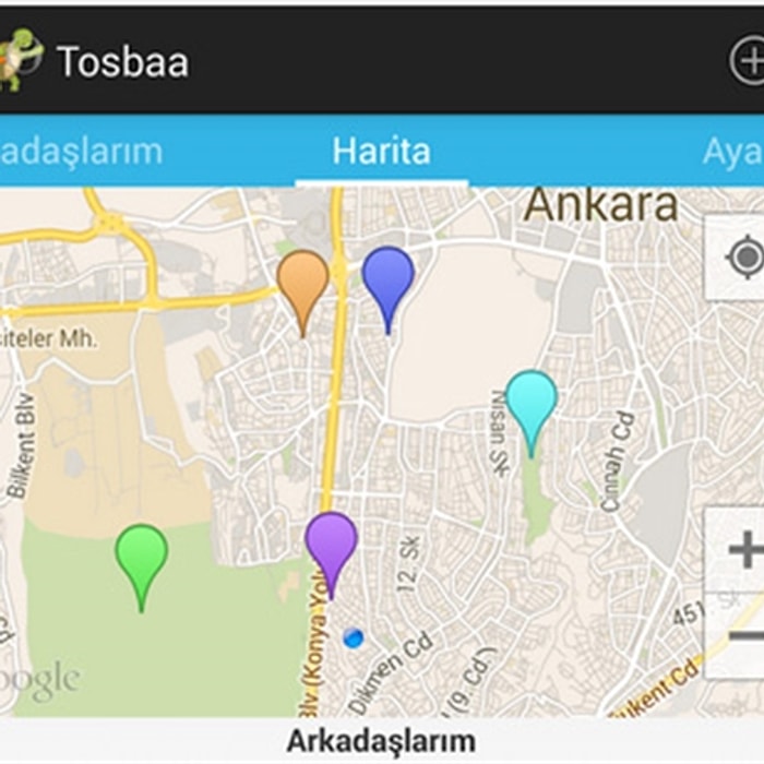 Yerli Gerçek Zamanlı Konum Uygulaması "Tosbaa" Google Play'de