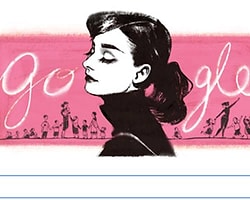 Google'dan Audrey Hepburn Doodle'ı!